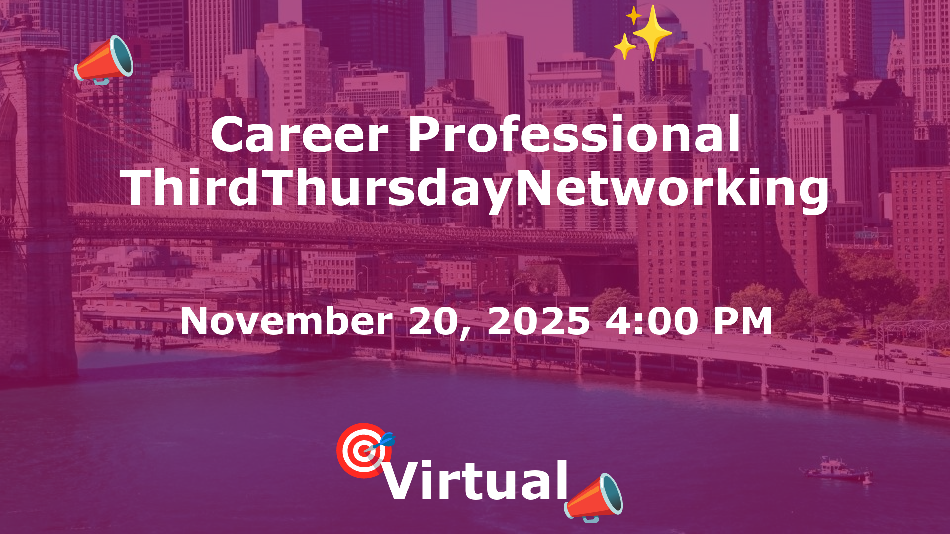 Career Professional ThirdThursdayNetworking  event image